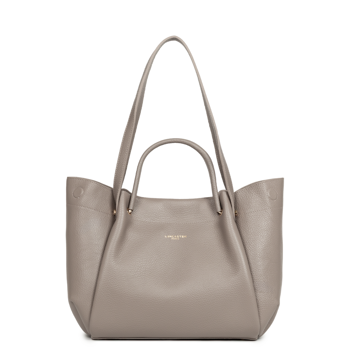 Très grand sac cabas épaule - Foulonné Double LOUISA - 8