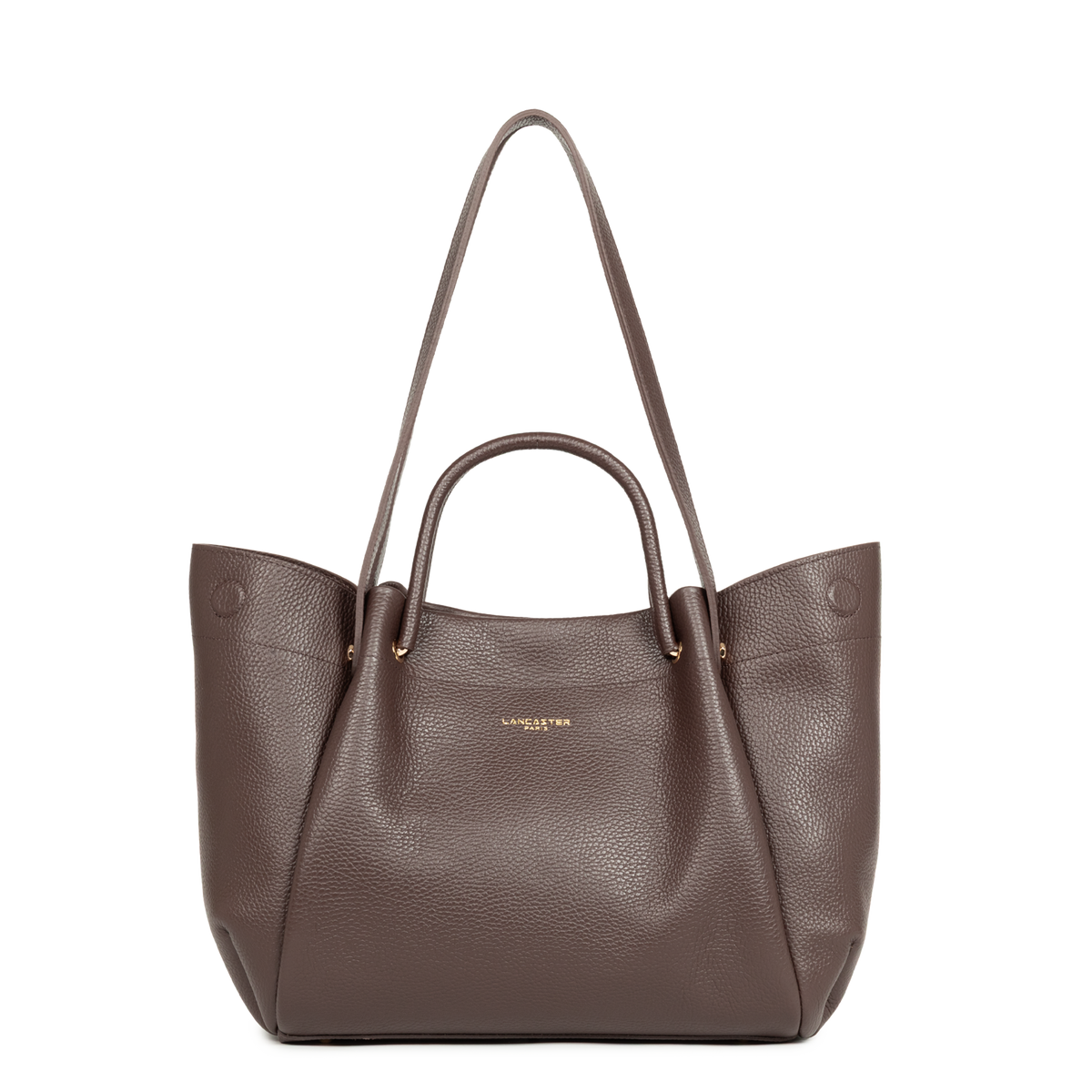 Très grand sac cabas épaule - Foulonné Double LOUISA - 1