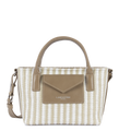 Mini sac cabas main - KBA Marinière Osier - 1